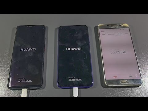 Huawei Mate 20 Pro vs Huawei Nova 5T Fast Charging Test