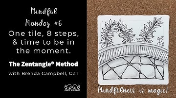 Mindful Monday #6: Easy, Beginner tiles created using the Zentangle® Method of drawing.