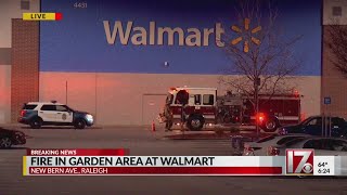 Fire at Raleigh Walmart forces evacuations