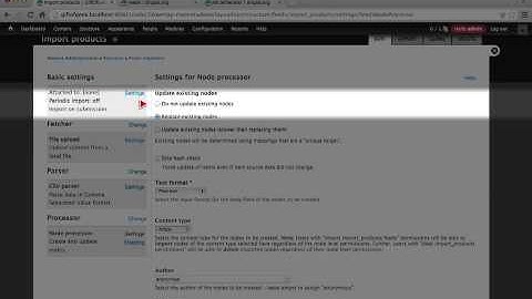 82. How to import nodes with the Feeds module (parser and processor settings) (a Drupal how-to)