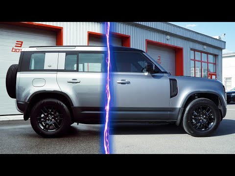 Тюнинг Land Rover Defender 2020 - оклейка матовой защитной пленкой, тонирование авто - Киев, Украина