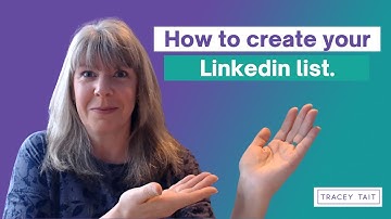 How to create your Linkedin list.