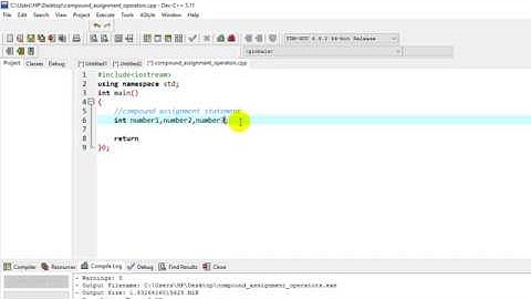 compound assignment operators in c++