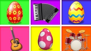 ไข่เซอร์ไพรส์ ของเล่นเด็ก สอนเครื่องดนตรี | วิดีโอเพื่อการศึกษาโดย BabyFirst