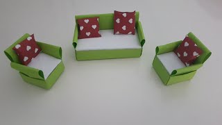 كيف تصنع اريكة و كراسي من الورق