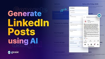 How to Generate Engaging Linkedin Posts using Ai  |  GetGenie