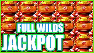 OMG She Took Over &amp; Hit FULL WILDS JACKPOT! Happy &amp; Prosperous Dragon Link Slot
