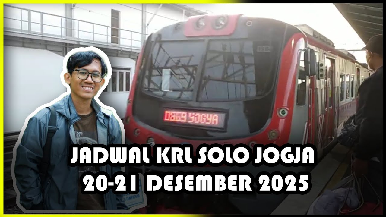 Jadwal KRL SOLO JOGJA Akhir Pekan 20-21 Desember 2025