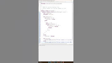 Write a java program to verify whether the given number is a prime number or not | Java | #shorts