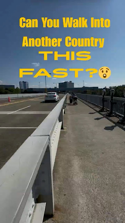 Cross an International Border in 1 Minute! Niagara 🇨🇦➡️🇺🇸 #shorts #travel #travelling