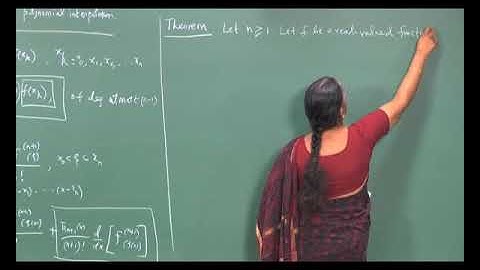 Numerical Differentiation -2 Polynomial Interpolation Method