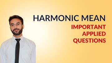 Harmonic Mean | Important applied Question | Statistics | class 11 (Unit # 3)