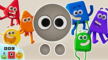 🌈 Colourblock Grey and Rainbow Friends! 🌈 | Learn Colours | Learningblocks