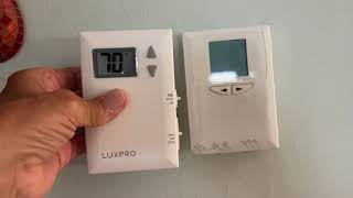 Installing Lux Pro Thermostat
