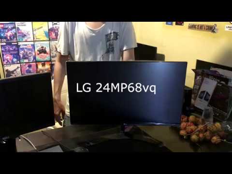 Unboxing and Test Gaming Monitor LG 24mp68vq-p Indonesia