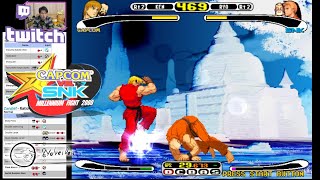 (DC) CAPCOM Vs SNK - Millennium Fight 2000 - playing for fun 5th round