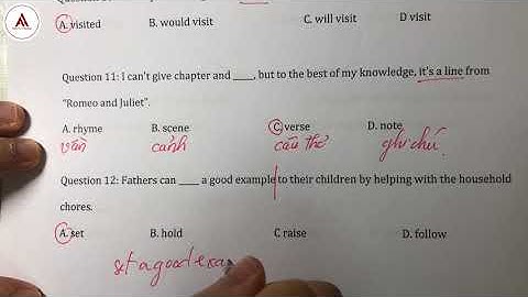 🎉CHỮA ĐỀ THPT QG MÔN ANH 2020 MÃ ĐỀ 404🎉