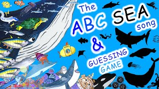 The ABC SEA SONG & GUESS THE SHADOW GAME | English for kids | Ocean animal song