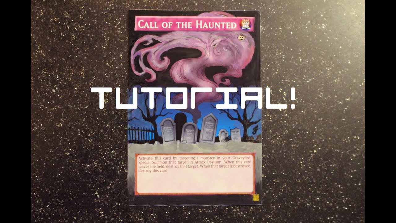 Yu-Gi-Oh! Full-Art Card Painting Tutorial: Call of the Haunted - YouTube