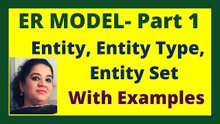 ER Model Part-1 | Entity, Entity Type, Entity Set | Strong Entity | Weak Entity | DBMS Lecture 13