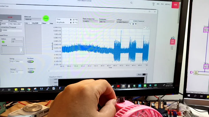 ADXL1002 test with fan