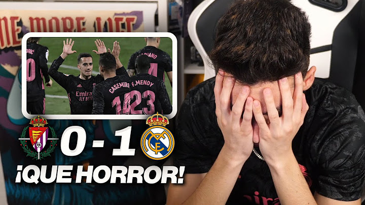 REACCIONES DE UN HINCHA Valladolid vs Real Madrid 0-1 *VAYA PARTIDITO...*