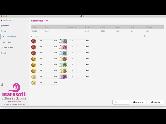 Cajas TPV - Maresoft TPV