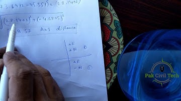 how to find distance and bearing from coordinates
