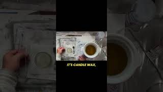 Soy Candle Making Tutorial: Testing the Wax and Setting the Wick #artistmentor #mixedmedia