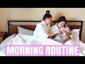 MORNING ROUTINE WITH A 4 MONTH OLD!! | Sam&Alyssa