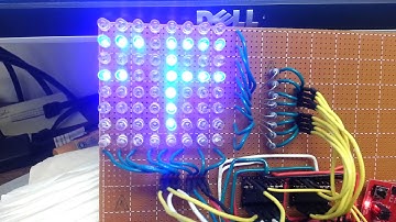 MSP430 LED Array Test - Scrolling Text