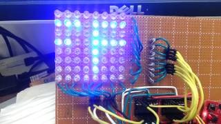MSP430 LED Array Test - Scrolling Text
