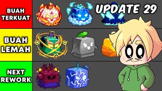 Aku Rating Semua BUAH di UPDATE 29, termasuk MUTASINYA di Blox Fruits!!