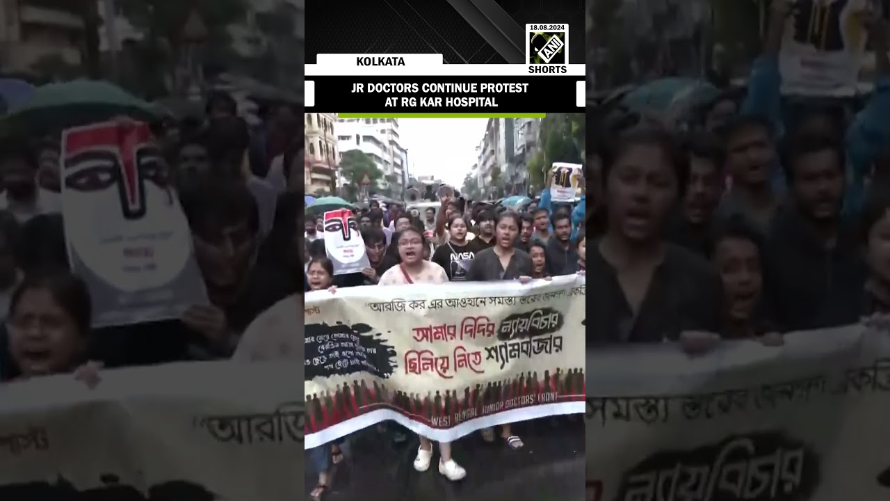 ⁣Kolkata Rape-Murder case: Junior doctors continue protest at RG Kar Medical College & Hospital