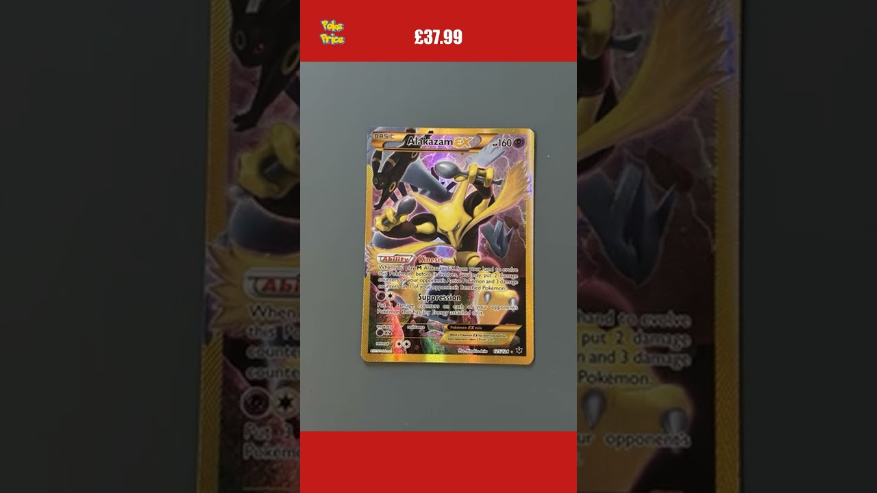 Pokemon TCG XY Fates Collide Set: Alakazam EX 125/124 Secret Rare - LP/NM Card