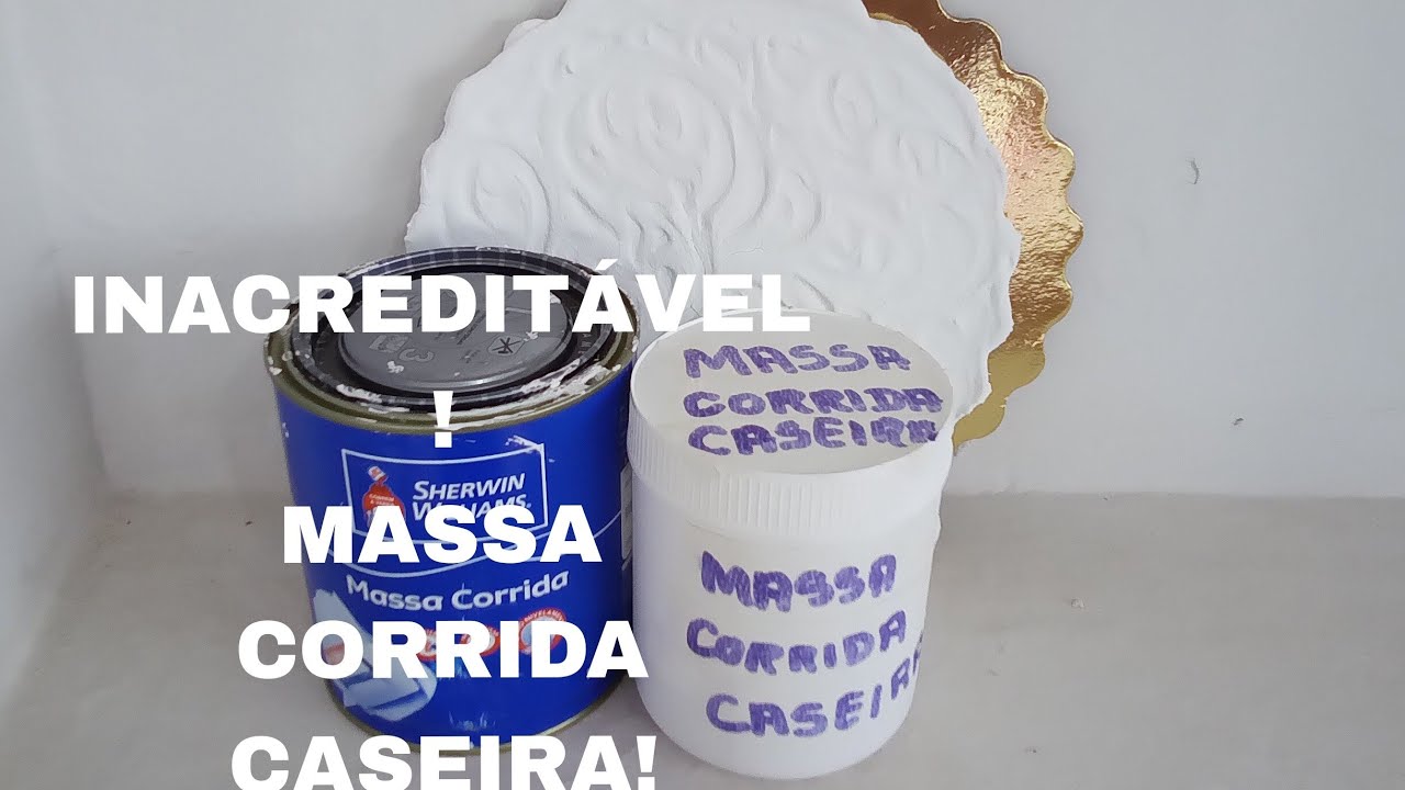 SENSACIONAL/MASSA CORRIDA CASEIRA COM DOIS PRODUTOS/BY Socorro Rodrigues 