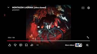 Montagem LAGRIMA ULTRA SLOWED MXZI and JXNDRO EXTENDED 