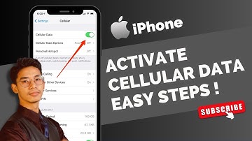 Activate Cellular Data on iPhone !