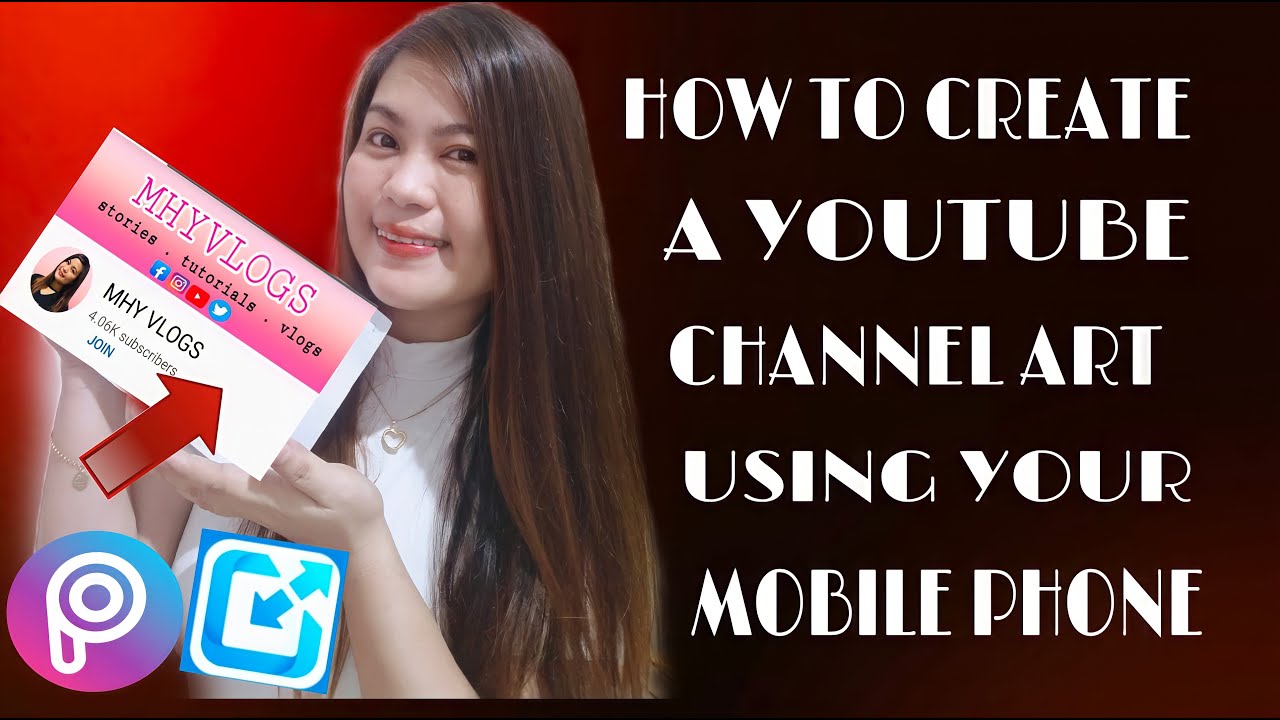 | HOW TO CREATE A YOUTUBE CHANNEL ART USING YOUR MOBILE PHONE |TUTORIAL ...