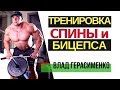 Упражнения на спину и бицепс - Владислав Герасименко тренирует Александра Линченко! Body Pit Ru