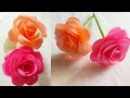 Paper rose stickhow to make paper flower rosemaking paper rose stickeasy paper flowers