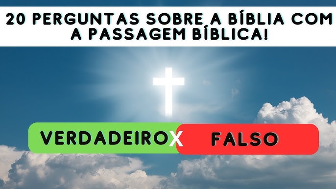 Questões Bíblica  25 Perguntas e Respostas Nível Fácil e Médio - Quiz  Bíblico #04 