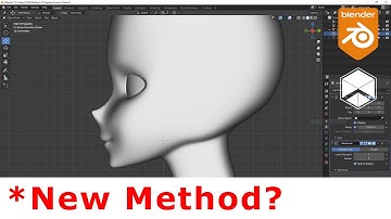 Blender 2.93 Anime Face Modeling New Method [ENG Sub] - Nhij Quang