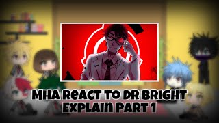 Mha react to Dr Bright Explain || Part 1 ||