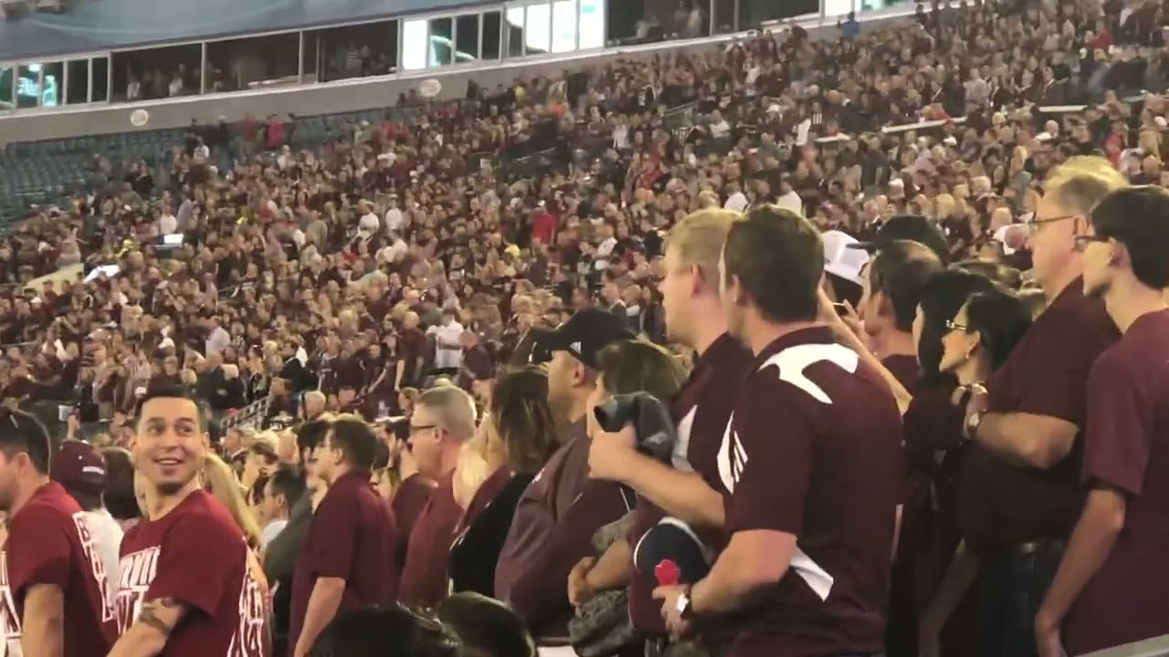 Texas A&M Figthin Texas Aggie Band play their Alma Mater "Spirit of Aggieland"