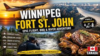 ✈️ Winnipeg to Fort St. John | Epic Flight, BBQ & River Adventure