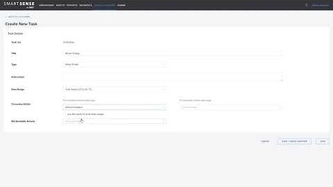 SmartSense — How to Create Checklists, Tasks, and Corrective Actions