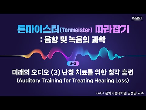 6-3_미래의 오디오 (3) 난청 치료를 위한 청각 훈련 (Auditory Training for Treating Hearing Loss)_톤마이스터 따라잡기