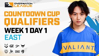 Overwatch League 2021 Season | Countdown Cup Qualifiers | Week 1 Day 1 — East