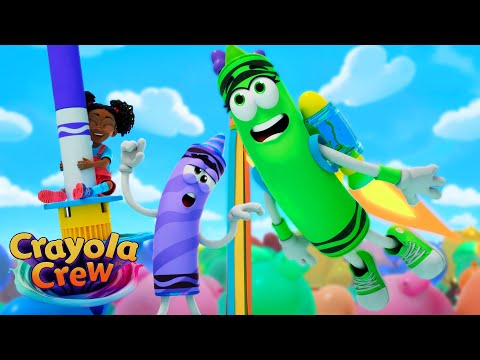 How Dizzy Can You Get? 🥴💫 | @CrayolaCrewOfficial Fun & Creative Cartoons for Kids